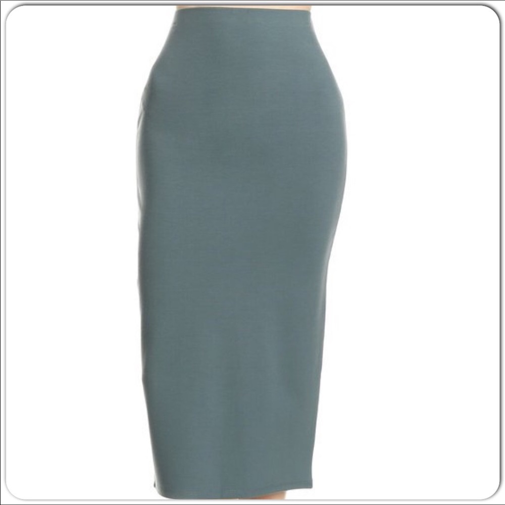 Green Body Control Pencil Skirt NWT - Picture 1 of 5